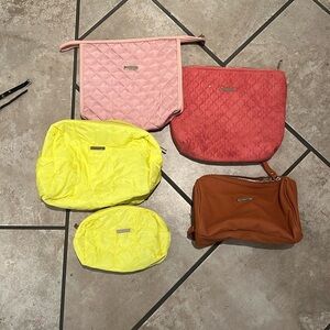 Assorted makeup bags